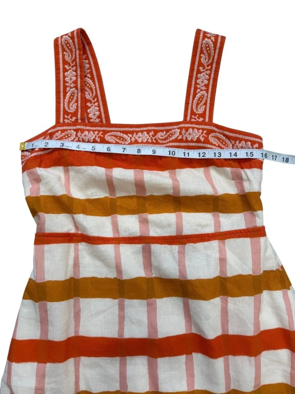 Spartina 449 Womens Size S Cleona Midi Dress Richmond Hill Plaid Sleeveless - Picture 6 of 8